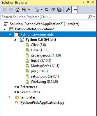Creating A Python Web App From Scratch Using Python Flask In Visual Studio 2017